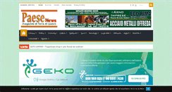 Desktop Screenshot of paesenews.it